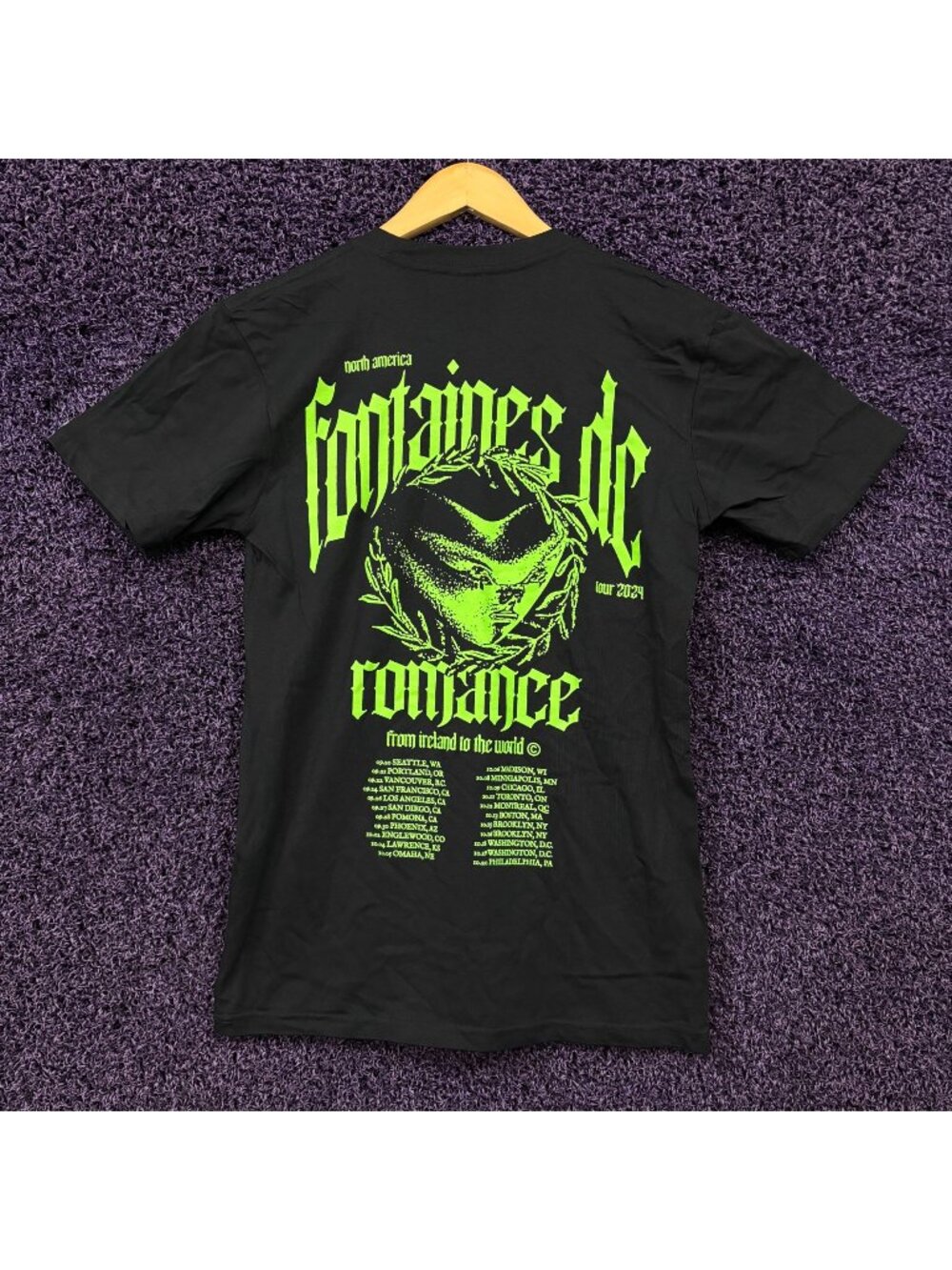 Fontaines DC Romance from Ireland to da World Tour T-Shirt S